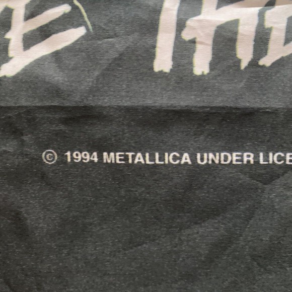 Metallica Ride the Lightning Flag (1994) - Picture 6 of 11
